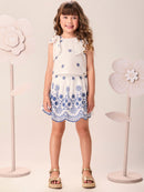 Conjunto Blusa e Saia Shorts Bordados Momi