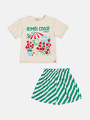 Conjunto Blusa e Shorts Coast Italy Bimbi