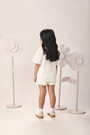 Shorts Sarja Com Renda Off Momi